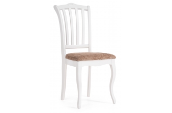 Деревянный стул Виньетта белый / лайн белый люкс