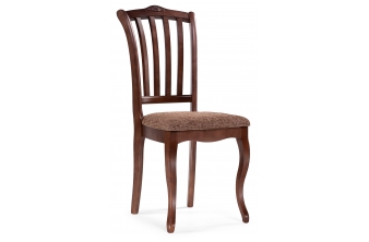 Деревянный стул Виньетта орех / мерц белый люкс