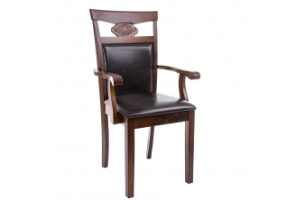 Кресло Luiza dirty oak / dark brown
