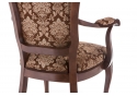 Кресло Руджеро с мягкими подлокотниками орех / шоколад