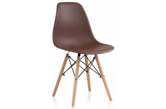 Пластиковый стул Eames PC-015 brown