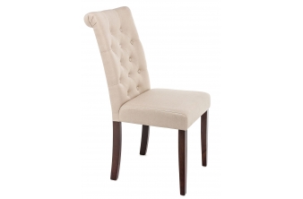Стул Amelia dark walnut / fabric cream