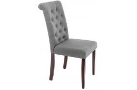 Стул Amelia dark walnut / fabric grey