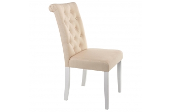Стул Amelia white / fabric cream