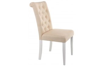 Стул Amelia white / fabric cream