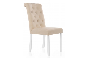 Стул Amelia white / fabric cream