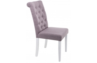 Стул Amelia white / fabric fog