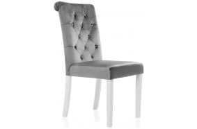 Стул Amelia white / fabric grey