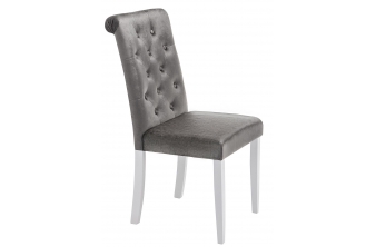Стул Amelia white / fabric grey