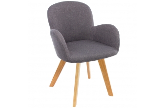Стул Asia wooden legs / grey fabric