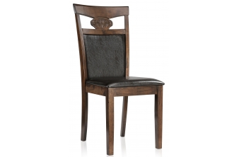 Стул деревянный Luiza dirty oak / dark brown
