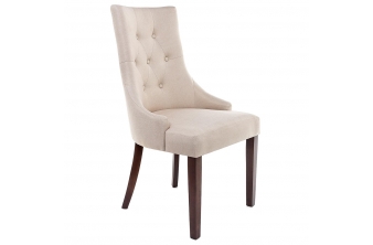 Стул Elegance dark walnut / fabric cream