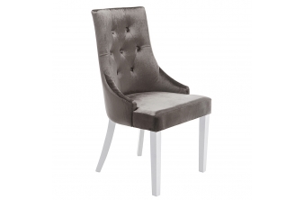 Стул Elegance white / fabric grey