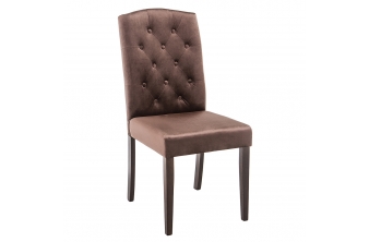 Стул Menson dark walnut / fabric brown
