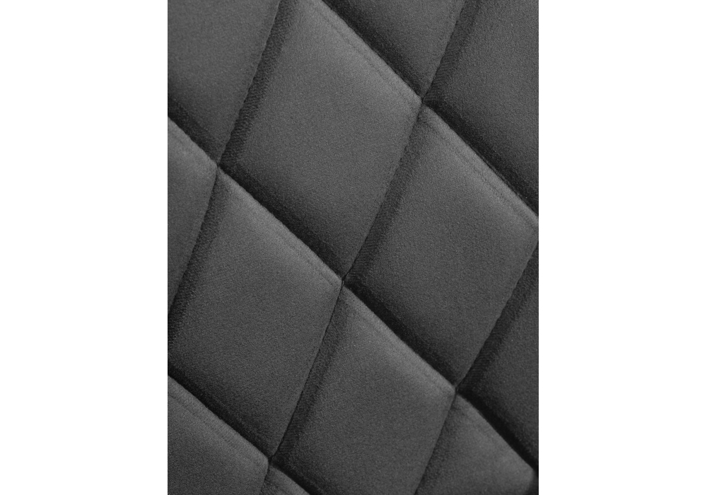 Стул на металлокаркасе Баодин велюр темно-серый / черный