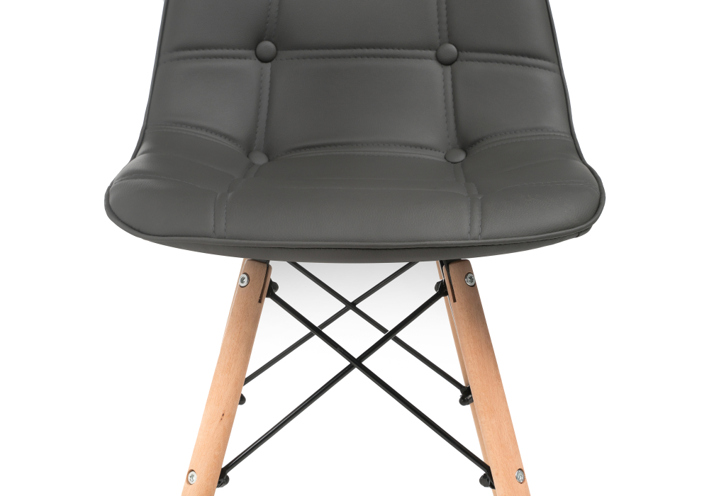 Деревянный стул Kvadro серый