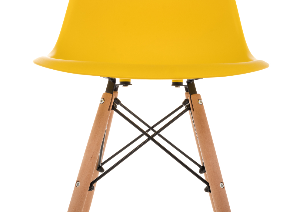 Пластиковый стул Eames PC-015 желтый