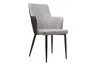 Стул Benza grey fabric / black