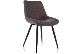 Стул Fox black / dark brown