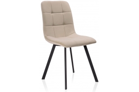 Стул на металлокаркасе Bruk beige / black
