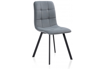 Стул на металлокаркасе Bruk gray / black