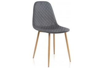 Стул на металлокаркасе Capri grey / wood