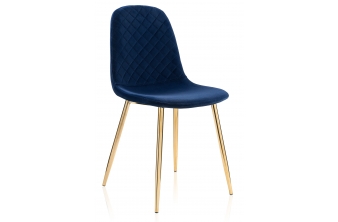 Стул на металлокаркасе Dabl dark blue