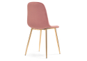Стул на металлокаркасе Dabl pink / gold