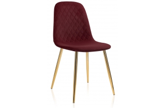 Стул на металлокаркасе Dabl wine red