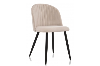 Стул на металлокаркасе Gabi 1 beige / black