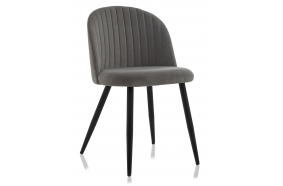 Стул на металлокаркасе Gabi 1 dark gray / black