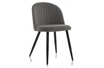 Стул на металлокаркасе Gabi 1 dark gray / black