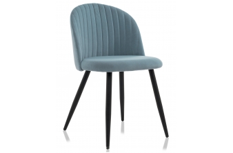 Стул на металлокаркасе Gabi 1 light blue / black