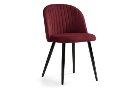 Стул на металлокаркасе Gabi 1 wine red / black
