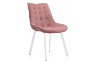 Стул на металлокаркасе Hagen pink / white