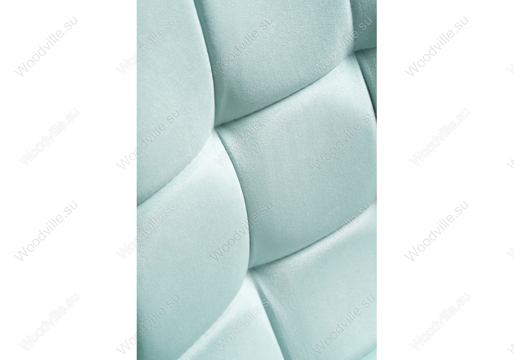 Стул на металлокаркасе Келми микровелюр светло-голубой / белый глянец