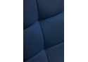 Стул на металлокаркасе Келми микровелюр темно-синий / черный глянец