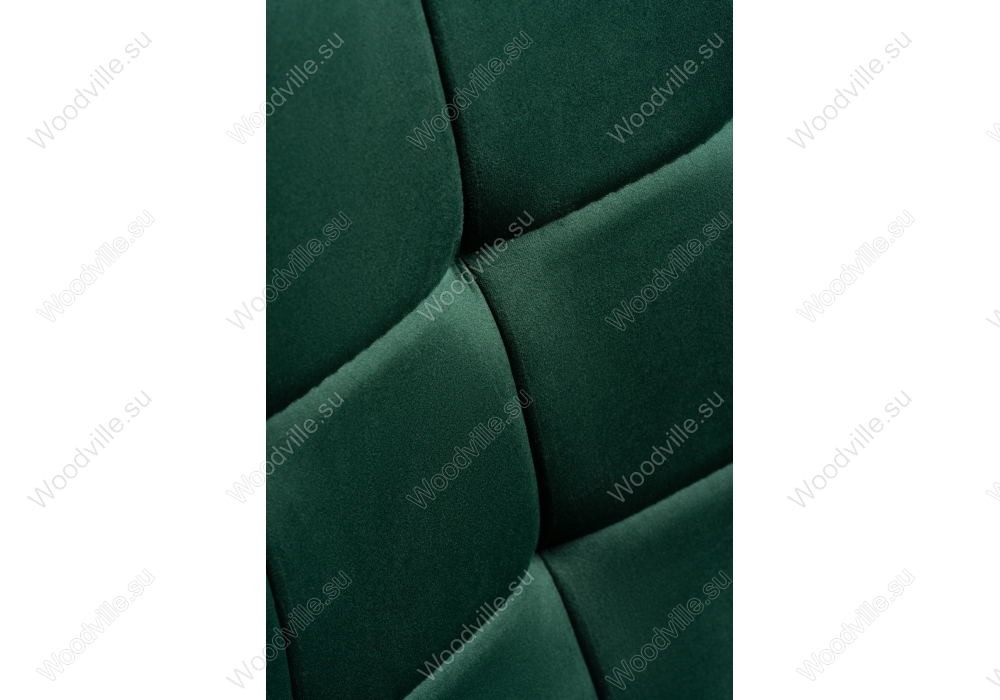 Стул на металлокаркасе Келми темно-зеленый / черный глянец