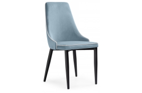 Стул на металлокаркасе Kora 1 light blue / white / black
