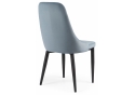 Стул на металлокаркасе Kora light blue / black