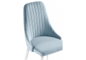 Стул на металлокаркасе Kora light blue / white