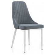 Стул на металлокаркасе Kora white / gray