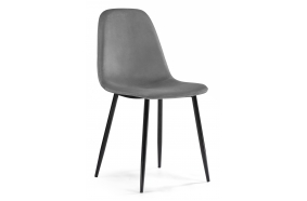 Стул на металлокаркасе Lilu dark grey / black