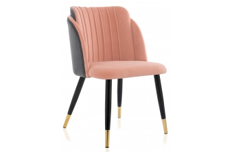 Стул на металлокаркасе Orly pink / grey