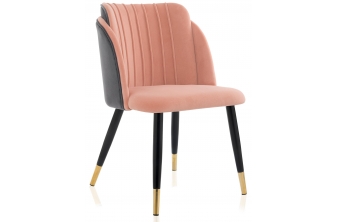Стул на металлокаркасе Orly pink / grey