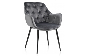 Стул на металлокаркасе Remo dark grey