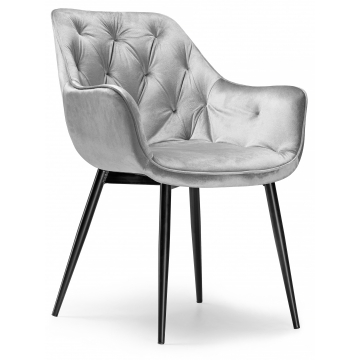 Стул на металлокаркасе Remo light gray
