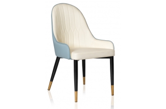 Стул на металлокаркасе Rendal light blue / white