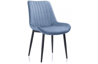 Стул на металлокаркасе Seda light blue
