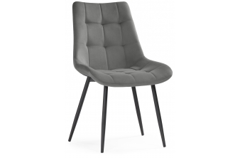 Стул на металлокаркасе Sidra dark gray / black